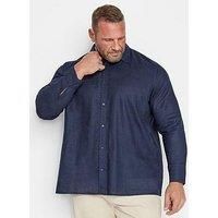 Big & Tall Mens Long Sleeve Linen Shirt