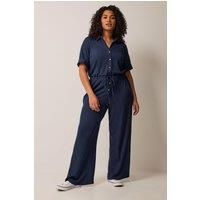 EVANS Plus Size Jersey Jumpsuit