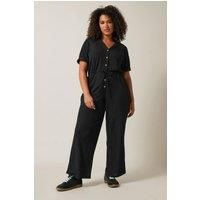 EVANS Plus Size Jersey Jumpsuit