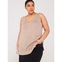 Yours Curve Women's Plus Size Knit Vest