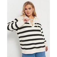 Yours Curve Women's Plus Size Crochet Jumper
