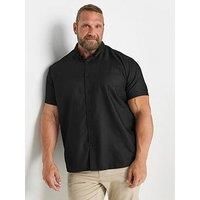 Big & Tall Mens Premium  Short Sleeve Oxford Cotton Shirt