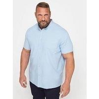 Big & Tall Mens Premium  Short Sleeve Oxford Cotton Shirt