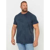 Big & Tall Mens Leaf Print T-Shirt
