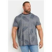 Big & Tall Mens Leaf Print T-Shirt