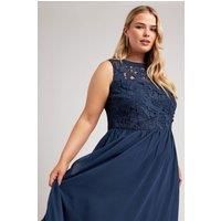 Yours London Curve Women's Plus Size Lace Bodice Maxi Dress