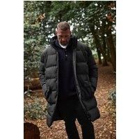 BadRhino Big & Tall Longline Puffer Jacket - Men/'s - Plus Size Curve Black