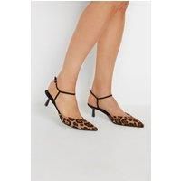 LTS Point Ankle Strap Kitten Heels In Standard Fit