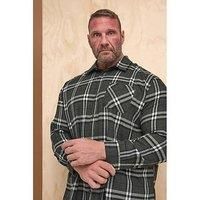 BadRhino Men's Big & Tall Long Sleeve Check Shirt