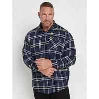 Badrhino Longsleeve Checked Shirt - Blue