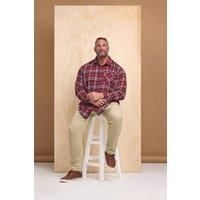 BadRhino Men's Big & Tall Long Sleeve Check Shirt