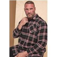 BadRhino Men's Big & Tall Long Sleeve Check Shirt