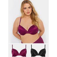 Yours Curve Women's Plus Size 2 Pack T-Shirt Bras
