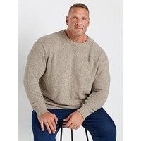 Big & Tall Men's Crew Neck Knitted Jumper