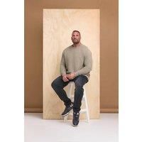 Big & Tall Men's Crew Neck Knitted Jumper
