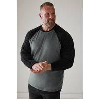Big & Tall Men's Raglan Sleeve Fleece Pyjama Set