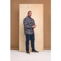 Big & Tall Men's Check Print Long Sleeve Flannel Shirt