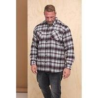 Big & Tall Men's Check Print Long Sleeve Flannel Shirt