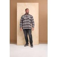 Big & Tall Men's Check Print Long Sleeve Flannel Shirt