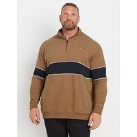 Big & Tall Men's Quarter Zip Sweatshirt