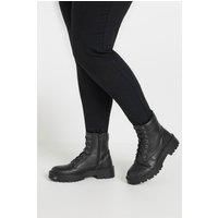 Yours Curve Women's Plus Size Lace Up Boots In Wide Fit & Extra Wide Fit