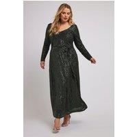 Yours Curve Women's Plus Size Sequin Maxi Dress