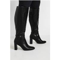 Yours Curve Women's Heeled Knee High Boot In Extra Wide Fit