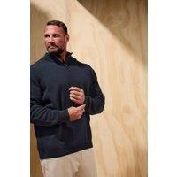 Big & Tall Men's Milano Quarter Zip Knit Jumper