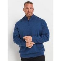 Big & Tall Men's Milano Quarter Zip Jumper