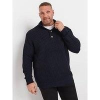 Big & Tall Men's Shawl Jumper