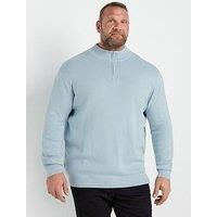 Big & Tall Men's Milano Quarter Zip Jumper