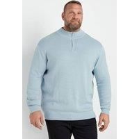Big & Tall Men's Milano Quarter Zip Jumper