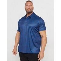 Big & Tall Men's Marble Print Polo Shirt