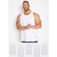 BadRhino Big & Tall 5 Pack Vest Tops