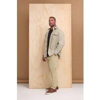 BadRhino Big & Tall Brown Premium Button Down Shacket - Men/'s - Plus Size Curve