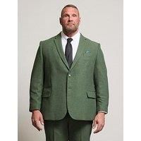 Badrhino Tweed Suit Jacket Long - Green