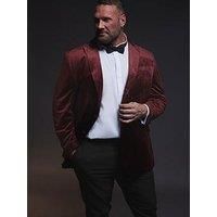 Badrhino Velvet Blazer Regular - Red