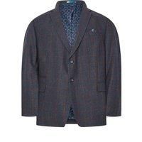 Big & Tall Men's Checked Suit Jacket