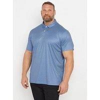 Big & Tall Men's Geometric Print Polo Shirt