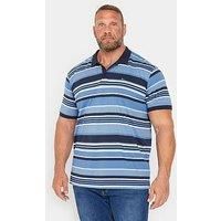 BadRhino Big & Tall Men's Stripe Polo Shirt