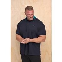 Big & Tall Men's Jacquard Collar Polo Shirt