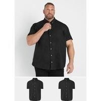 BadRhino Mens Big & Tall 2 Pack Poplin Shirts