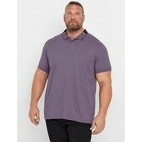 Big & Tall Men's Jacquard Polo Shirt