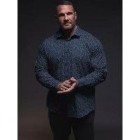 Big & Tall Men's Micro Floral Print Formal Shirt