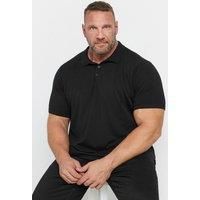 Big & Tall Men's Knitted Short Sleeve Polo Shirt