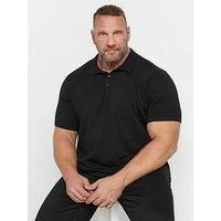 Big & Tall Men's Knitted Short Sleeve Polo Shirt