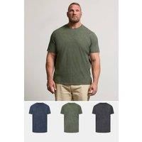Big & Tall Men's 3 PACK Acid Wash T-Shirts
