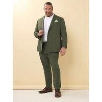 Big & Tall Men's Linen Suit Trousers