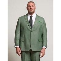 Big & Tall Mens Texture Suit Jacket