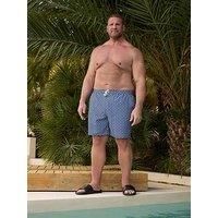 Big & Tall Men's Geometric Swim Shorts